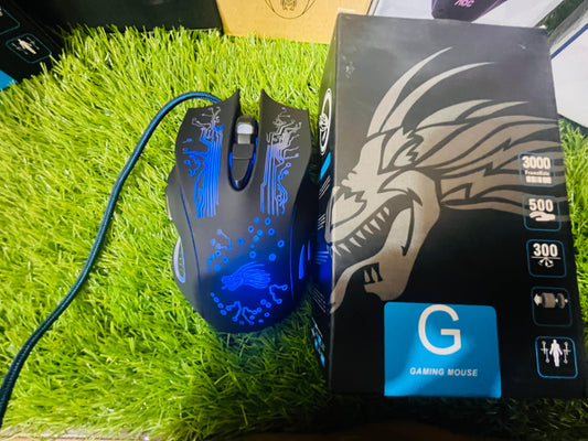 G-Series RGB Wired Gaming Mouse – 3000 FPS, 500Hz Polling Rate, Ergonomic Design